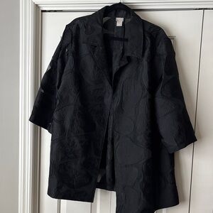 Chico's Black Textured Blazer
